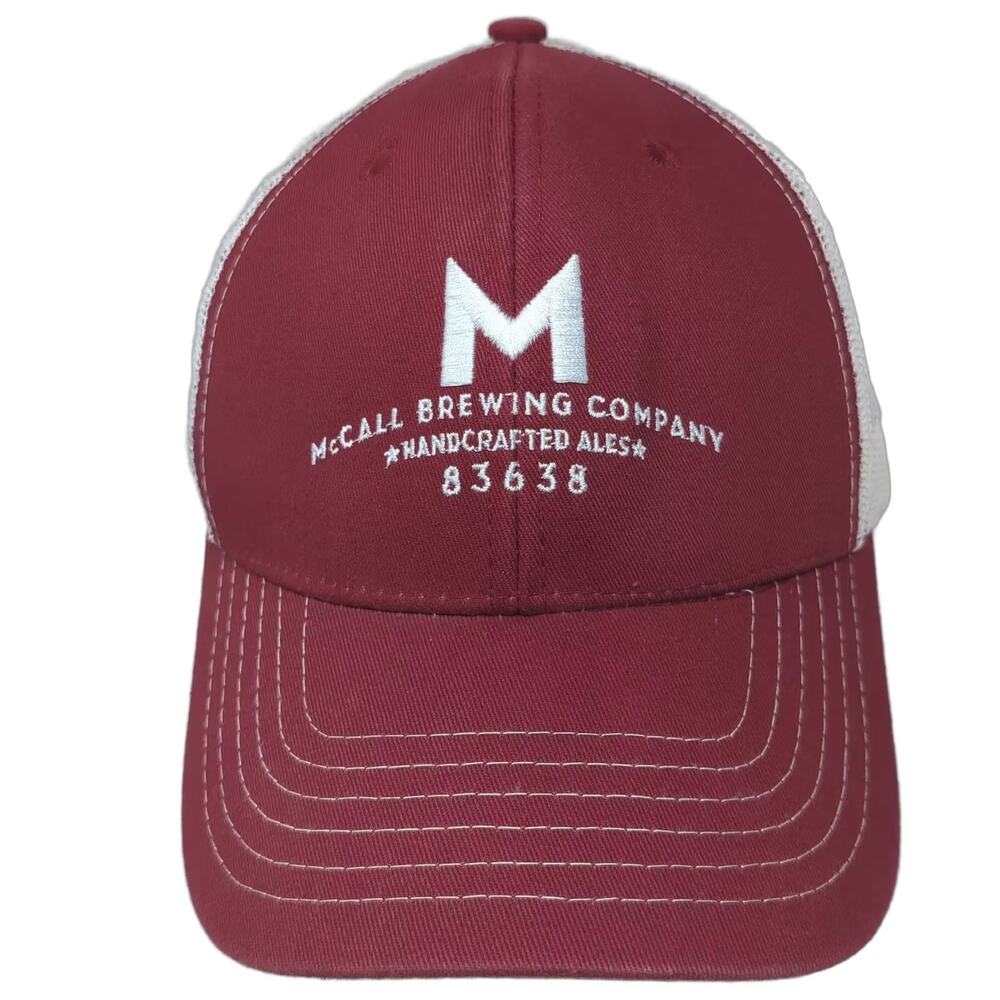 Brewery Branding Co McCall Brewing Co Trucker Hat Red White OS Adjustable Hat